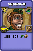Wizard101 Life spell card: Leprechaun, Spell ID 17870