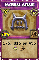 Wizard101 Storm spell card: Natural Attack, Spell ID 17217