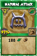 Wizard101 Life spell card: Natural Attack, Spell ID 17964
