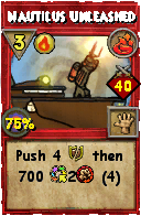 Wizard101 Fire spell card: Nautilus Unleashed, Spell ID 17564