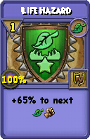 Wizard101 Life spell card: Life Hazard, Spell ID 17382