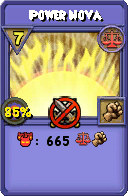 Wizard101 Balance spell card: Power Nova, Spell ID 17423