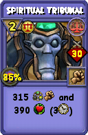 Wizard101 Balance spell card: Spiritual Tribunal, Spell ID 17594