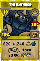 Wizard101 Myth spell card: The Emperor, Spell ID 17776