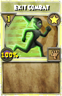 Wizard101 Star spell card: Exit Combat, Spell ID 18013