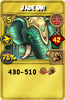 Wizard101 Balance spell card: Jade Oni, Spell ID 18016