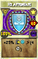 Wizard101 Star spell card: Ice Attenuate, Spell ID 18042