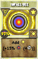 Wizard101 Star spell card: Infallible, Spell ID 18053