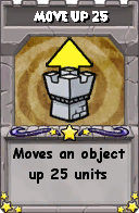 Wizard101 School 16 spell card: Move Up 25, Spell ID 18096