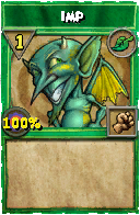 Wizard101 Life spell card: Imp, Spell ID 18101