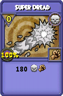 Wizard101 Death spell card: Super Dread, Spell ID 18107