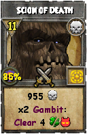 Wizard101 Death spell card: Scion of Death, Spell ID 18127
