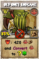 Wizard101 Balance spell card: Old One's Endgame, Spell ID 18130