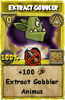 Wizard101 Myth spell card: Extract Gobbler, Spell ID 18154