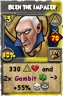 Wizard101 Myth spell card: Bleh the Impaler, Spell ID 18010